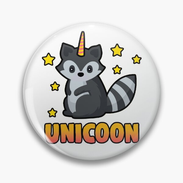 Item preview, Unicoon raccoon unicorn animals wild animal gift designed and sold by redshirtz.