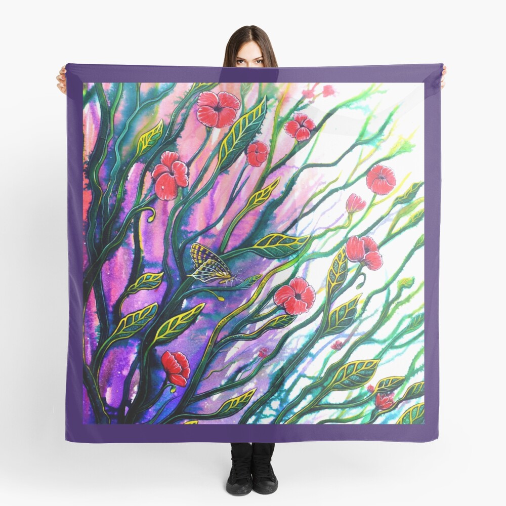 Morning Breeze - Flowers Scarf