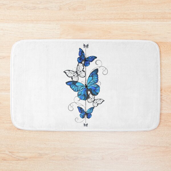 Item preview, Blue Morpho and White Butterflies designed and sold by Blackmoon9.