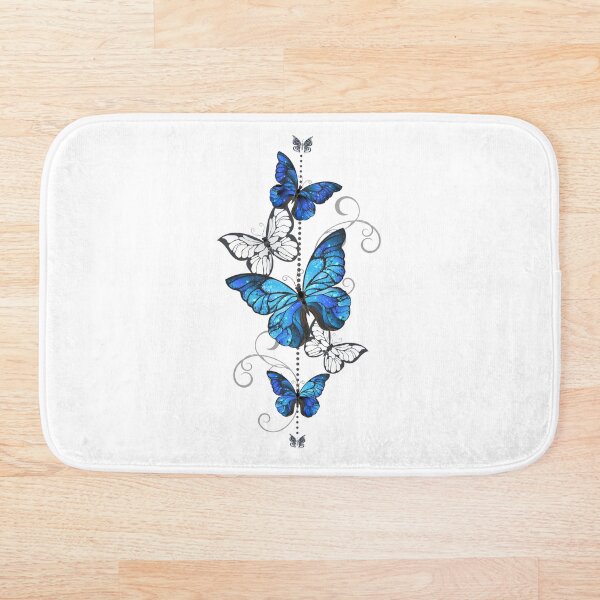 Item preview, Blue Morpho and White Butterflies designed and sold by Blackmoon9.
