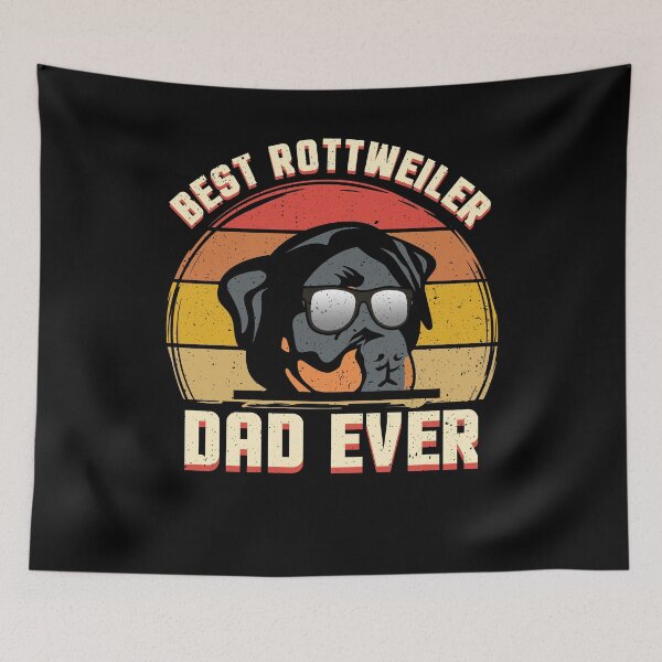 Artikelvorschau, rottweiler Dad Hunde Papa Vater Haustier Geschenk entworfen und verkauft von redshirtz.