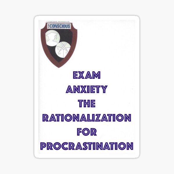Item preview, EXAM ANXIETY-BLUE designed and sold by CCCREW.