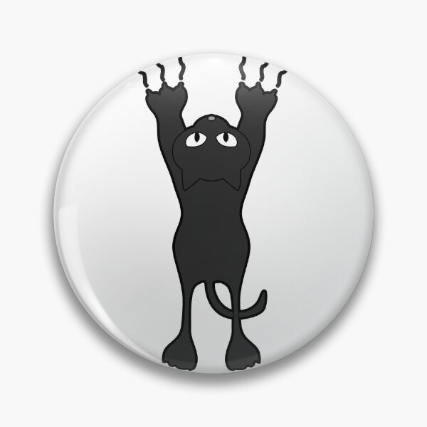 Item preview, Black cat hanging cute kitty kitten gift designed and sold by redshirtz.