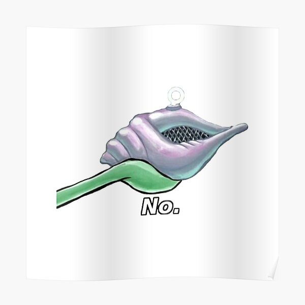 Spongebob Magic Conch Shell Poster