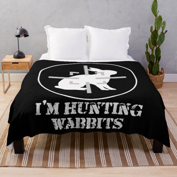 Item preview, I'M HUNTING WABBITS CUTE FUNNY RABBIT TShirt Men Kid Women designed and sold by azamaniacox.
