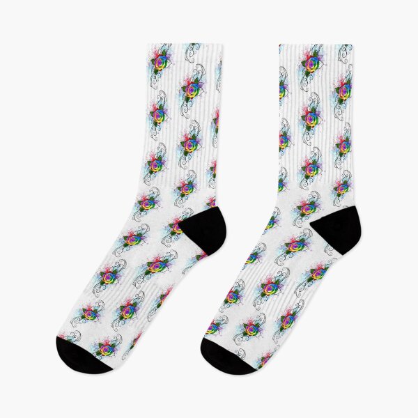 Item preview, Patterned rainbow rose ( Roses ) designed and sold by Blackmoon9.