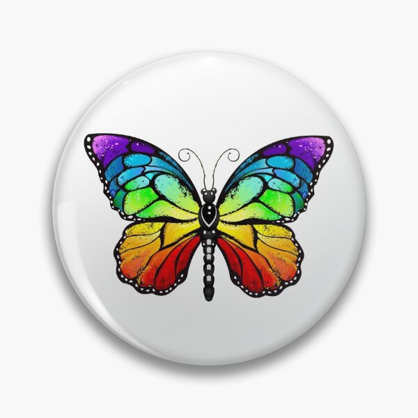 Item preview, Rainbow monarch butterfly ( Butterflies ) Rainbow butterfly designed and sold by Blackmoon9.