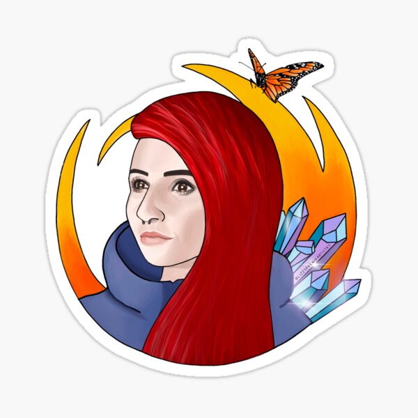 "Lights Skin and Earth Inspired Design" Sticker by LizzyPhenix Redbubble