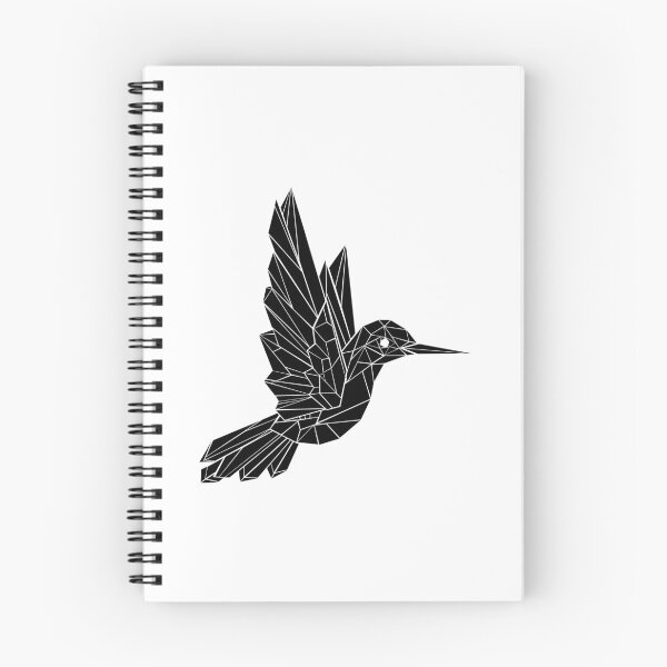 Item preview, Black Polygonal Hummingbird designed and sold by Blackmoon9.