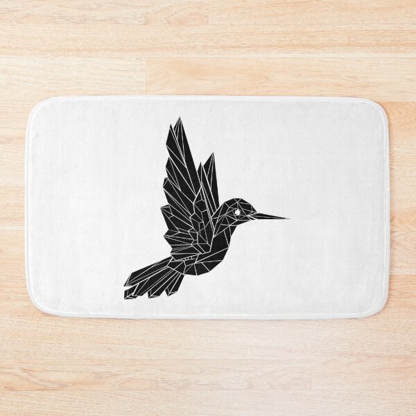 Item preview, Black Polygonal Hummingbird designed and sold by Blackmoon9.