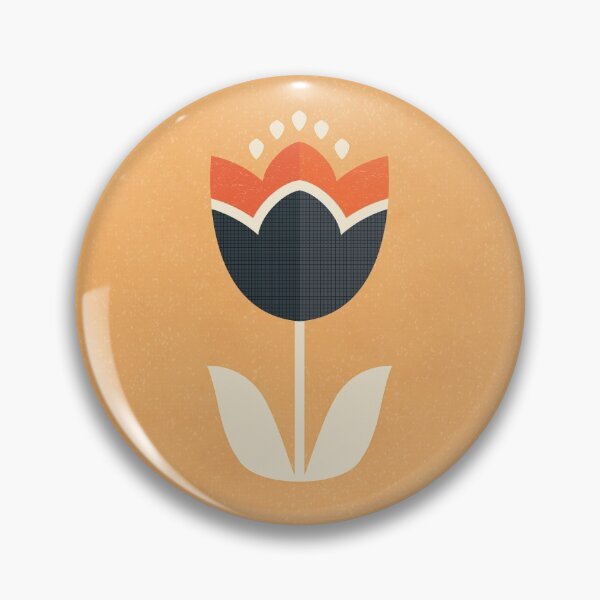 Item preview, Retro Tulip - Orange and Cream designed and sold by Daisy Beatrice.