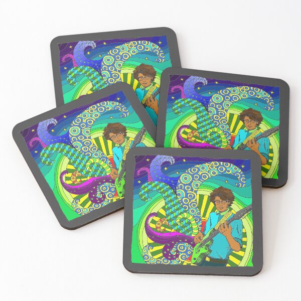 Item preview, Guitar Player Swirling Colorful Trippy Music designed and sold by merrittpix.