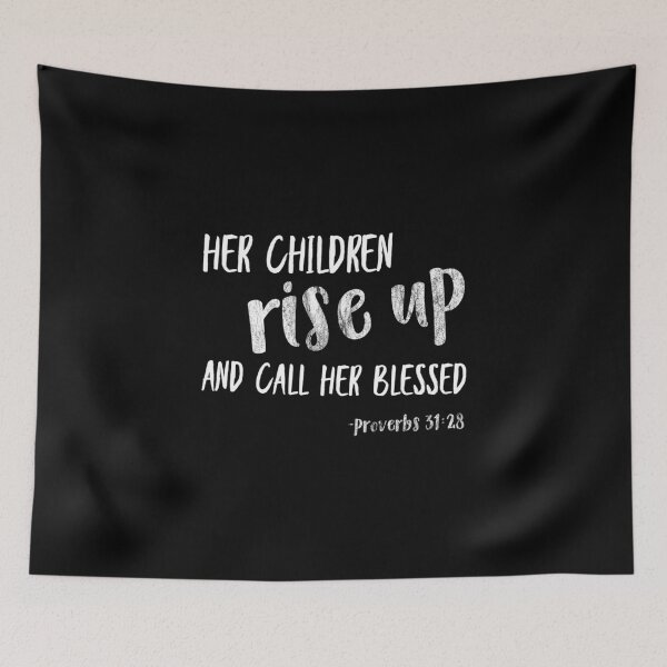 Item preview, Christian Mom Rise Up Call Blessed Bible Verse Scripture design designed and sold by CreatedByHeidi.