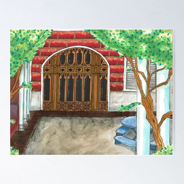 Item preview, The Courtyard designed and sold by worldismyne.