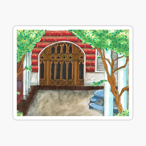 Item preview, The Courtyard designed and sold by worldismyne.