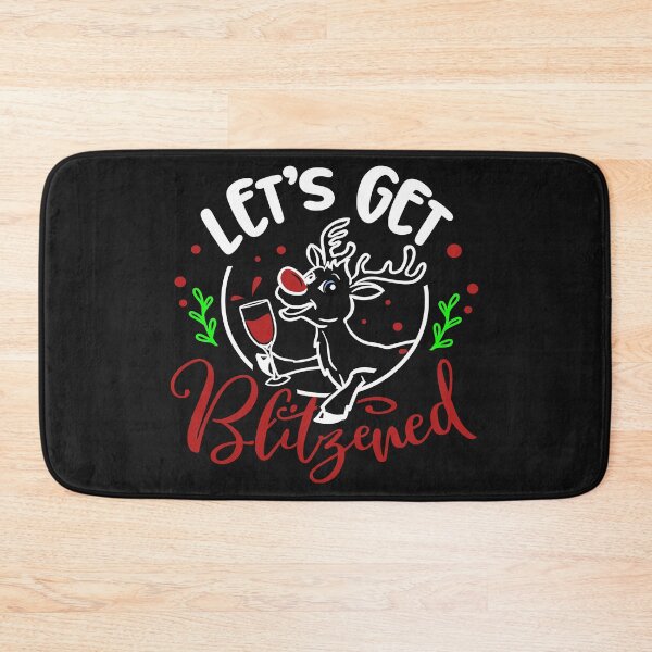 Item preview, Rudolph & Blitzen Christmas gift idea for wine drinkers T- designed and sold by BRtisticDesigns.