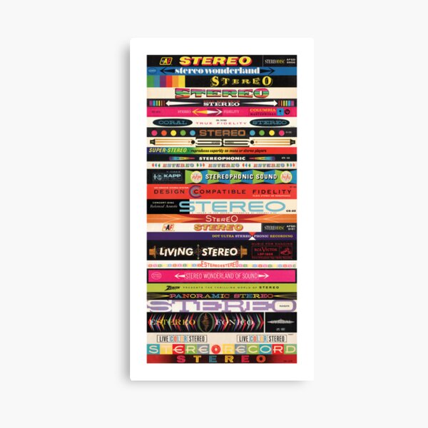 Stereo Stack Poster/Print #1 Canvas Print