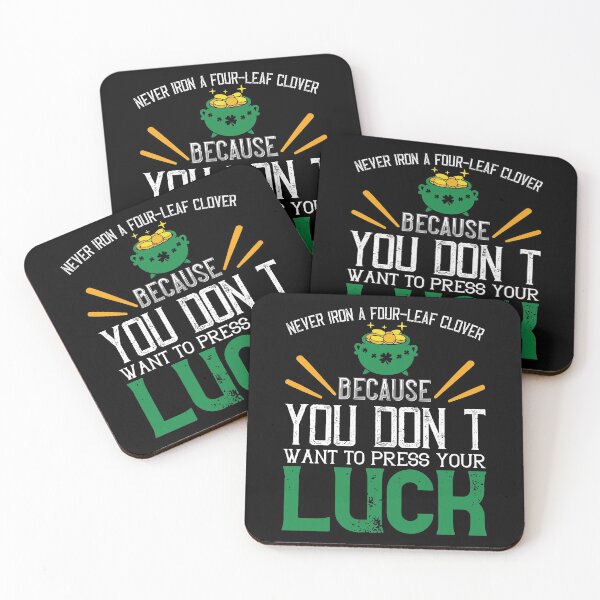Item preview, Funny St. Patrick's Day gift idea, Novelty Irish gift, Ireland holiday, Never iron a four-leaf clover designed and sold by LoveEveryWear.