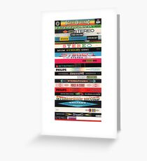 Stereo Stack Poster/Print #2 Greeting Card