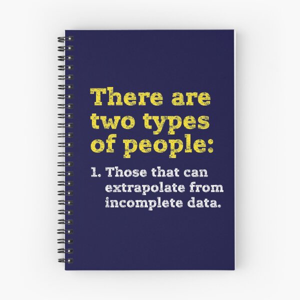 Item preview, Two types of people - can extrapolate incomplete data designed and sold by niftee.