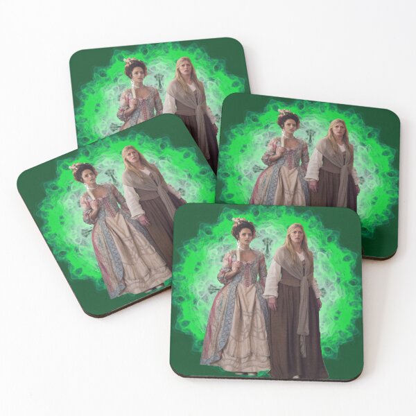 Item preview, Zari Tarazi and Ava Sharpe green background designed and sold by dutchchu.
