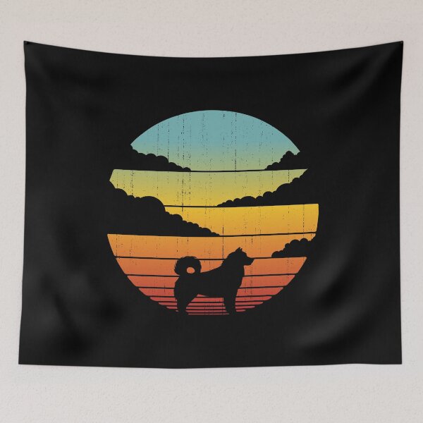 Item preview, Alaskan Malamute Retro Vintage Sunset 60s 70s  Shirt for Men Women Boys Girls Kids Dog Lover Gifts designed and sold by LiqueGifts.