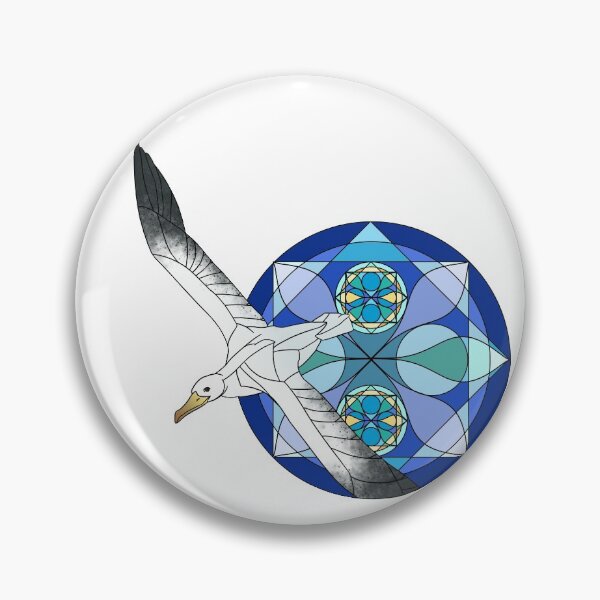 Item preview, stained glass albatros designed and sold by corbeauprophet.
