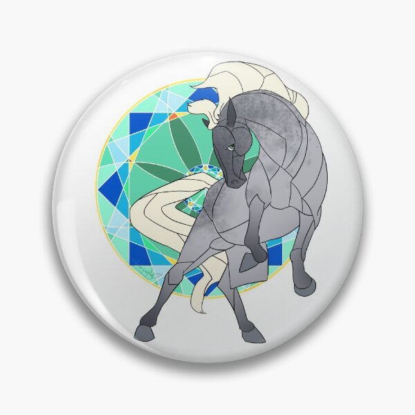 Item preview, stained glass horse designed and sold by corbeauprophet.