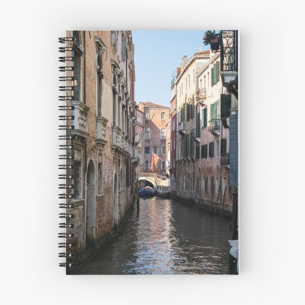 Item preview, Classic Venetian - Republic of Venice Flag of Saint Mark over a Bridge in a Side Canal designed and sold by Georgia Mizuleva.