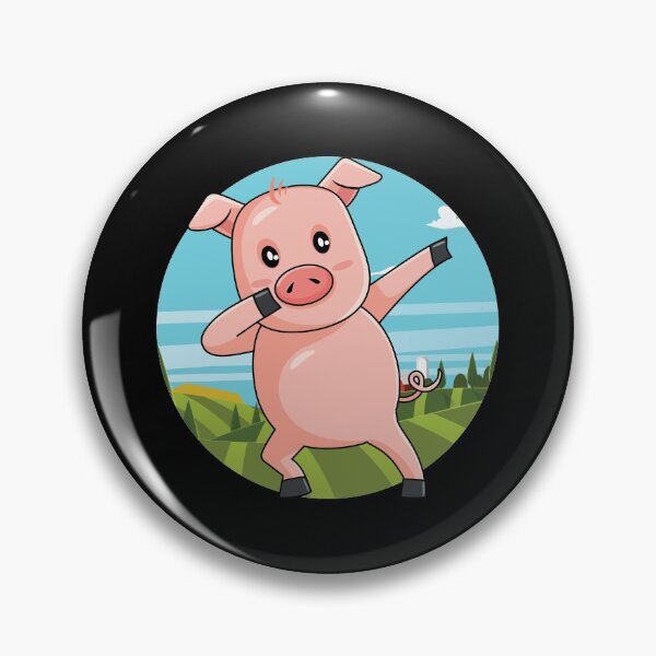 Item preview, Dabbing Pig | Dancing Farm Animal Pink Piglet designed and sold by anziehend.