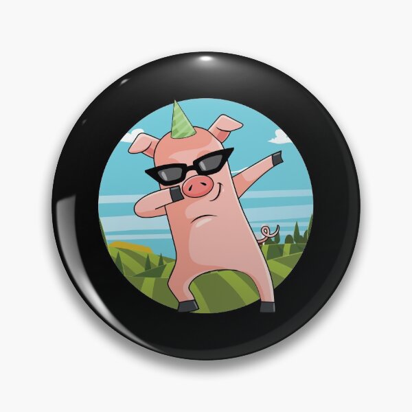 Item preview, Dabbing Pig | Dancing Farm Animal Pink Piglet designed and sold by anziehend.