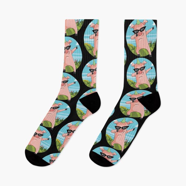 Item preview, Dabbing Pig | Dancing Farm Animal Pink Piglet designed and sold by anziehend.
