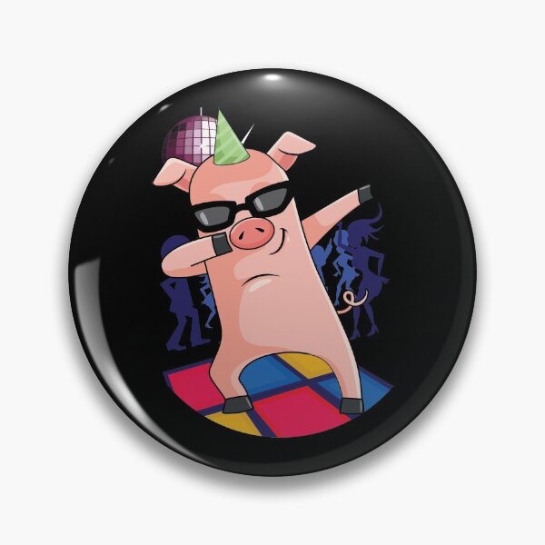 Item preview, Dabbing Pig | Dancing Farm Animal Pink Piglet designed and sold by anziehend.