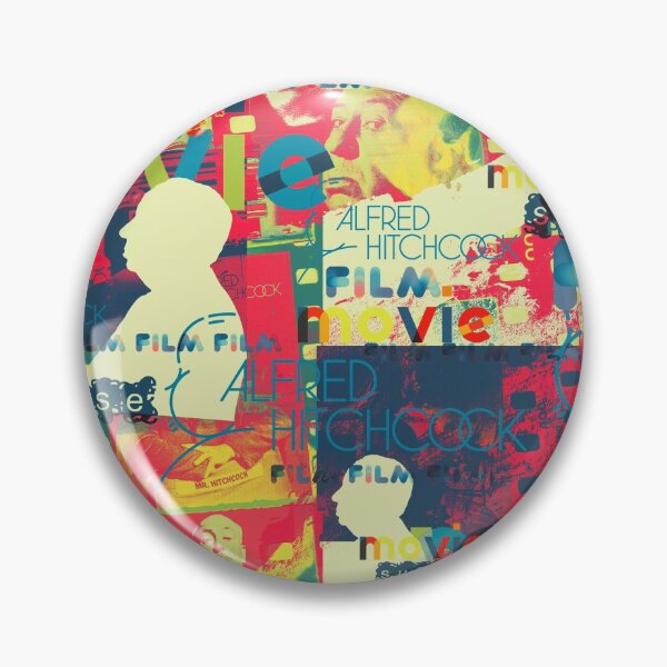 Item preview, Alfred Hitchcock pattern, officially licensed fan art designed and sold by Mauswohn.