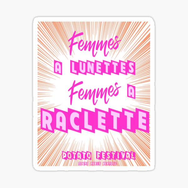 Raclette Power Sticker By Newbrain Redbubble