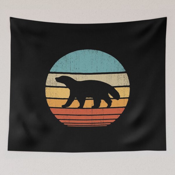 Item preview, Honey Badger Retro Sunset Vintage 60s 70s Shirt for Boys Girls Kids Men Women designed and sold by LiqueGifts.