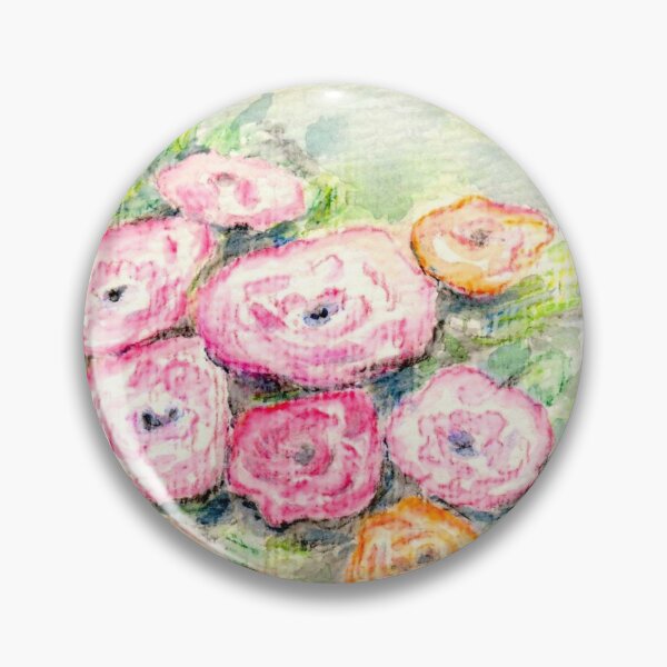 Item preview, Roses in Pink and Orange Pastel Colours designed and sold by CarolineLembke.