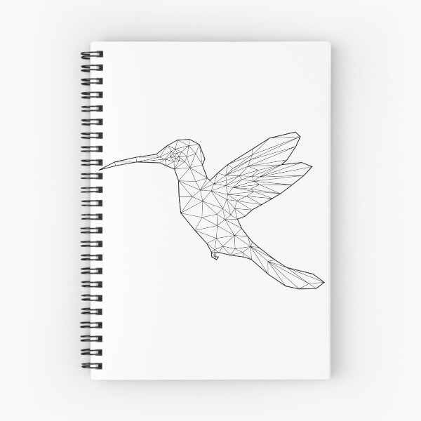 Artikelvorschau, Low Poly Line-Art Kolibri entworfen und verkauft von Mittebam.