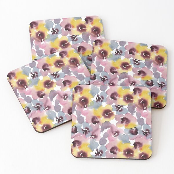Item preview, Patrón floral rosa designed and sold by lunaisdrawing.
