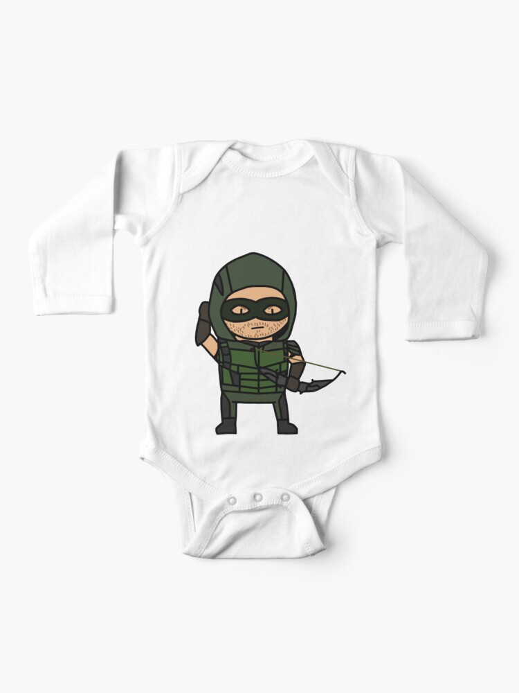 The Green Arrow Baby One Piece By Arexthecat Redbubble
