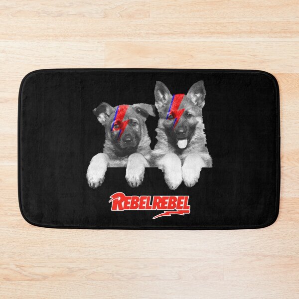 Item preview, Bowie German Alsatian - Pop Music Animal Rebel designed and sold by el-em-cee.