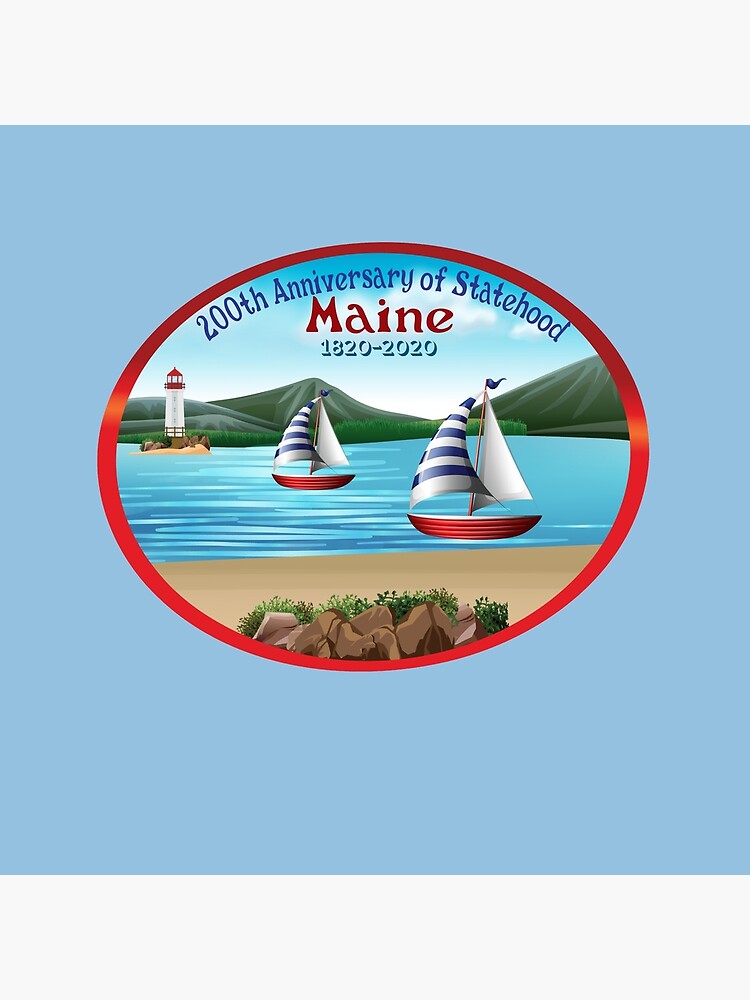 Maine Bicentennial 200th Anniversary 1820-2020 Moose Design Tote Bag