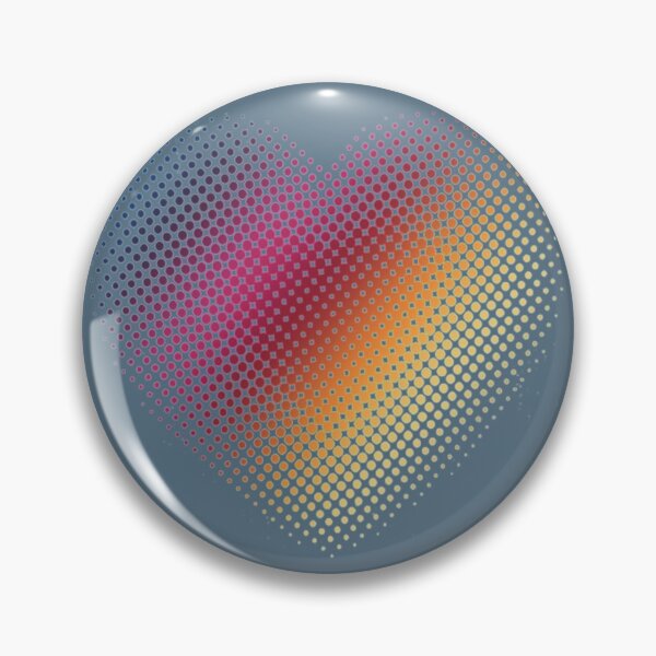 Item preview, Linear Gradient on Halftone Heart (Bluestone) designed and sold by John Raymond Barker.