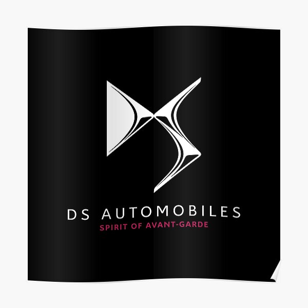White DS Automobiles - Spirit of Avant-Garde Poster