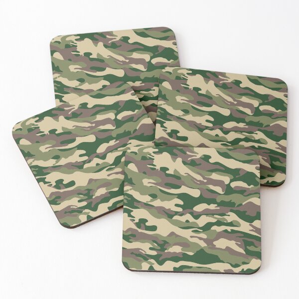 Item preview, military print camouflage pattern seamless green and brown designed and sold by mashmosh.