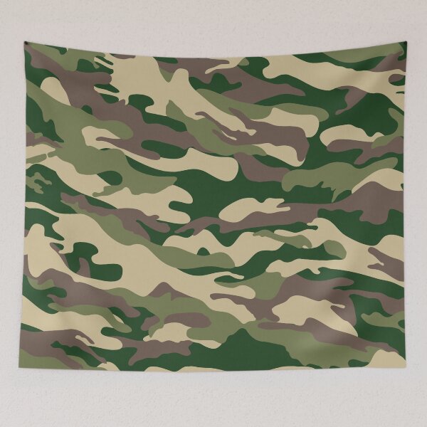 Item preview, military print camouflage pattern seamless green and brown designed and sold by mashmosh.
