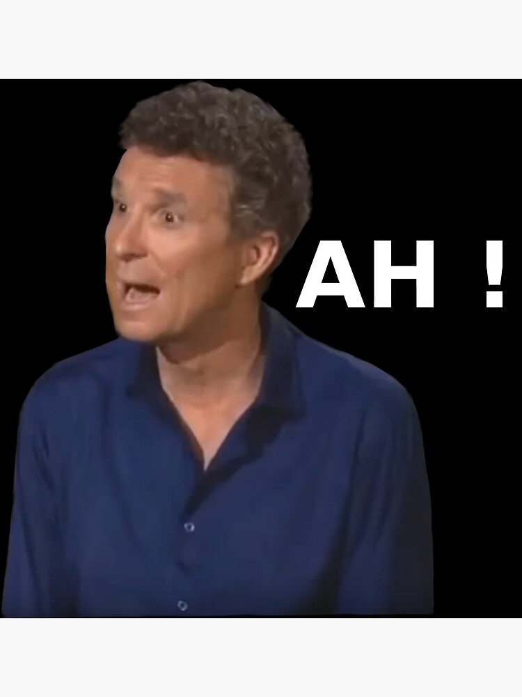 Carte postale avec l'œuvre « Denis Brogniart » de l'artiste Darth-Tourtis |  Redbubble