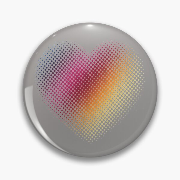 Item preview, Linear Gradient on Halftone Heart (Paloma Gray/Gray) designed and sold by John Raymond Barker.