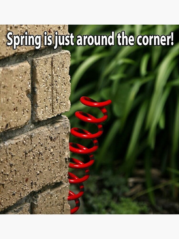 "Spring is around the corner" Poster for Sale by ElAitch Redbubble