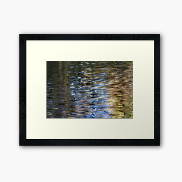 Striped Reflections Framed Art Print